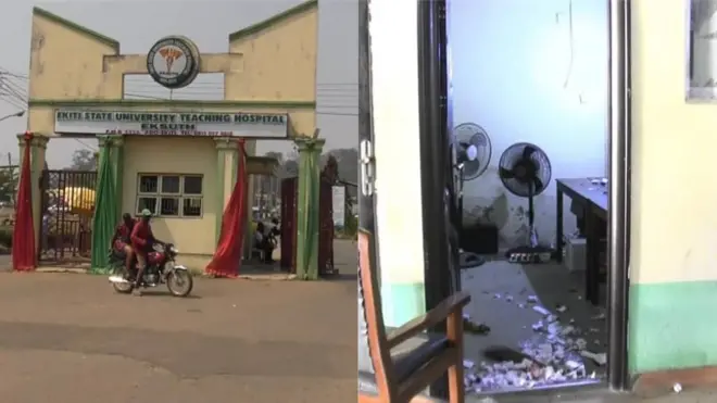 Abawọle EKSUT ati ọkan lara awọn ibi ti wọn kọlu