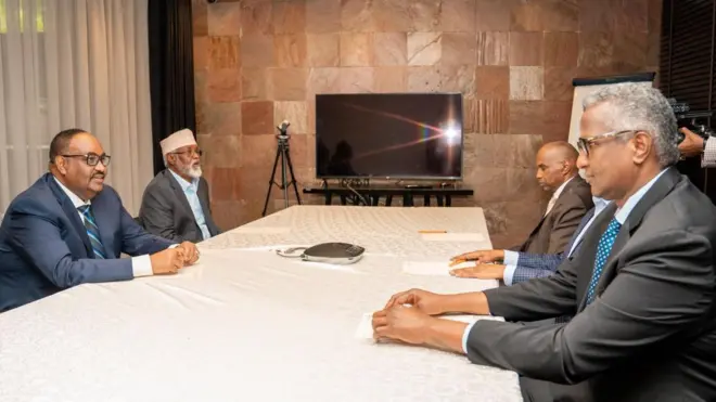 Xubno ka tirsan Madasha mucaaradka ah iyo madaxweynayaasha Jubaland iyo Puntland o Nairobi ku kulmay