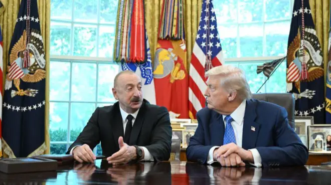 İlham Əliyev: "Trampı Nobel sülh mükafatına layiq görsünlər"