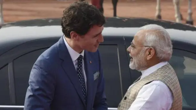 కెనడా ప్రధాని జస్టిన్ ట్రూడో, భారత ప్రధాని మోదీ