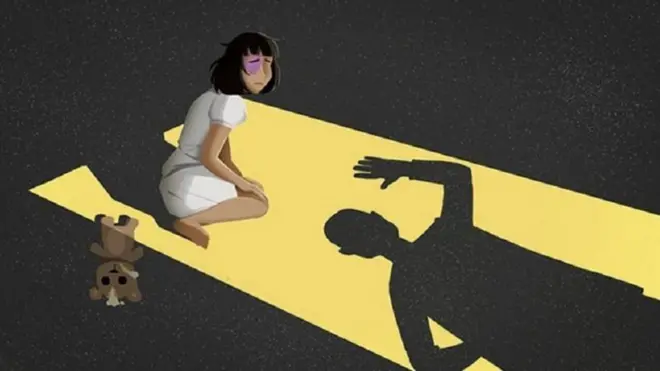 Ilustrasi korban kekerasan anak.