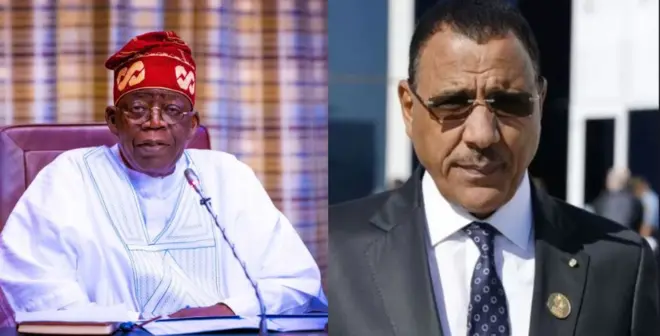 Bola Tinubu na Mohamed Bazoum