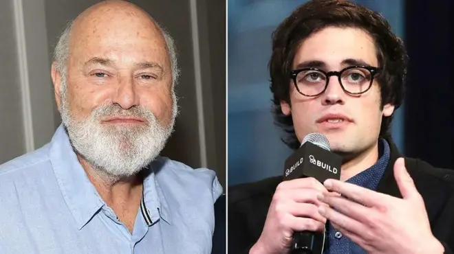 Роб Райнер і його син Нік - колаж з портретів крупним планом