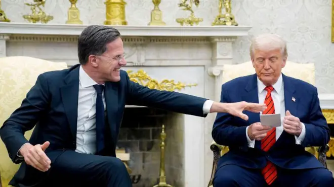 Марк Рютте и Дональд Трамп в Белом доме
