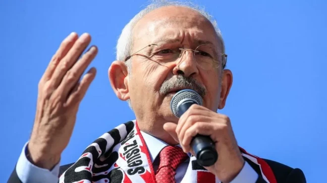 Kemal Kilicdaroglu durante discurso