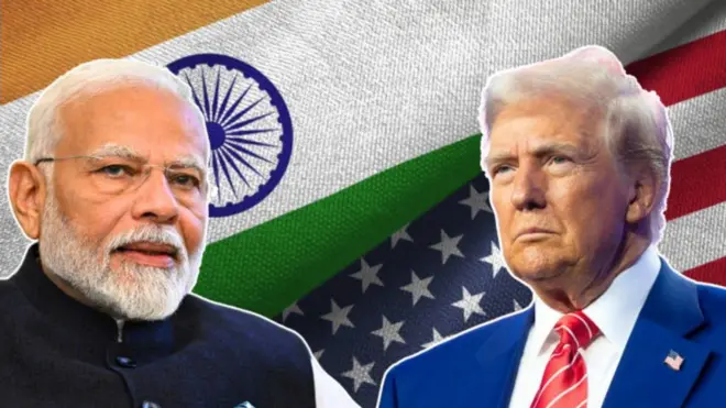 पीएम मोदी और डोनाल्ड ट्रंप की तस्वीर