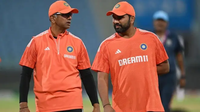  राहुल द्रविड़ और रोहित शर्मा