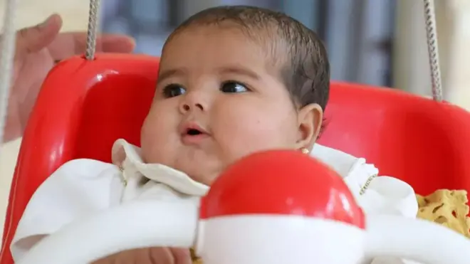 आफ्रा आता गुटगुटीत बाळ झालीये