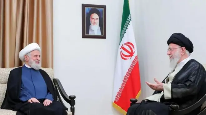 علی خامنهای و نعیم قاسم