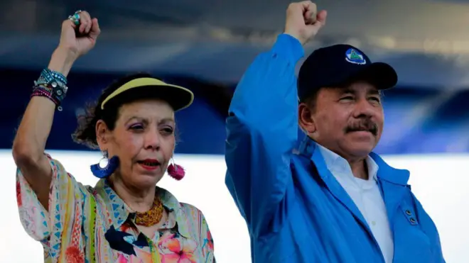Rosario Murillo y Daniel Ortega. 