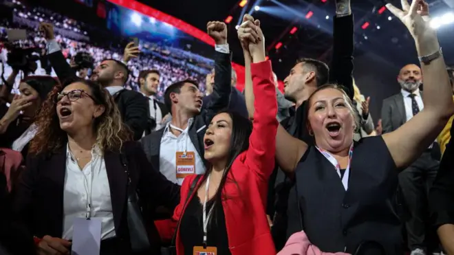 5 Kasım 2023'teki kurultayda Özgür Özel CHP'nin sekizinci genel başkanı seçildi