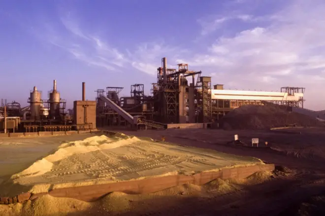 Une vue des installations de SOMAIR au Niger