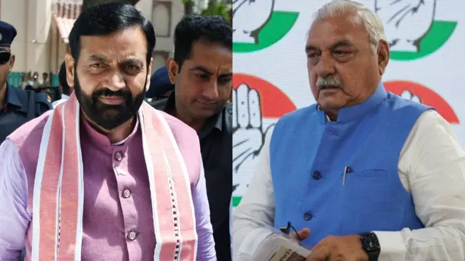 नायब सैनी और भूपेंद्र सिंह हुड्डा