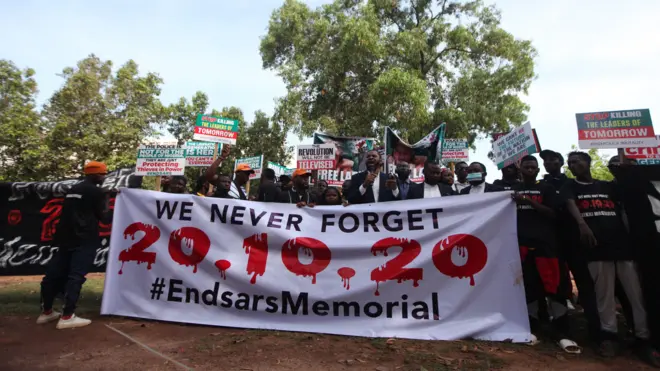 Aworan awọn oluwọde to ṣeranti ayajọ END SARS