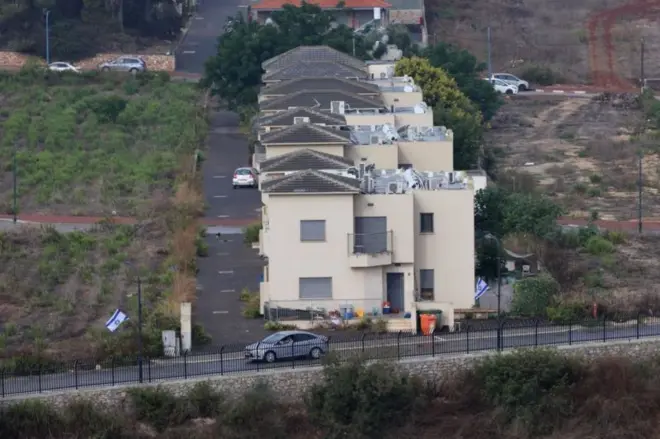 منازل إسرائيليين على الحدود من لبنان