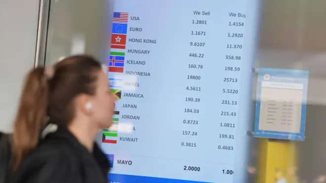  قيمة الدولار الأمريكي (USD) بعد أن فرض الرئيس الأمريكي دونالد ترامب رسوماً جمركية بنسبة 10% على واردات الولايات المتحدة من السلع البريطانية، وذلك في يوم الخميس 3 أبريل/نيسان 2025.