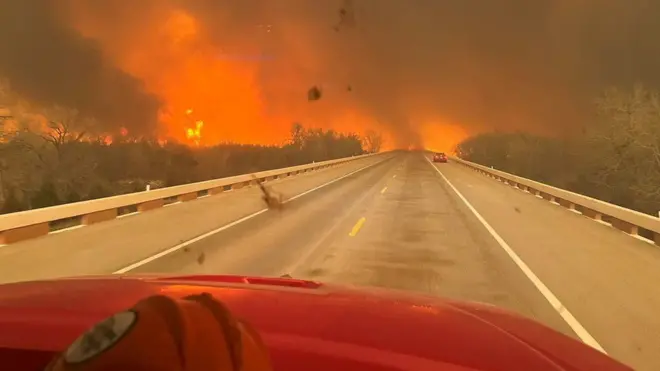 آتشسوزی تگزاس