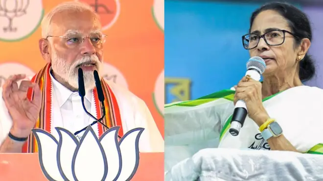 नरेंद्र मोदी और ममता बनर्जी