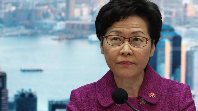 林郑月娥在香港政府总部发布《香港维护国家安全法》（1/7/2020）