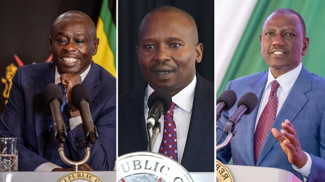 Foto of Rigathi Gachagua, Kithure Kindiki and Ruto Williams
