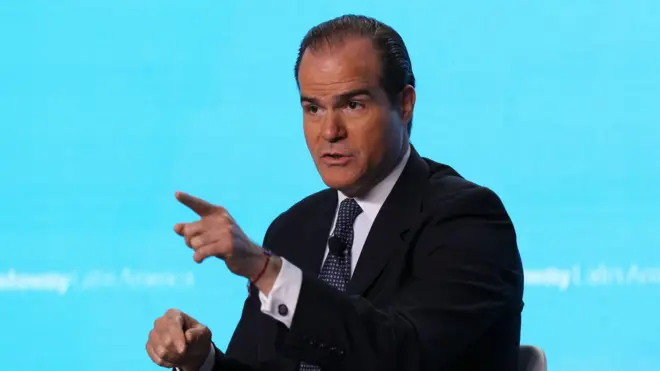 Mauricio Claver-Carone en la Ciudad de Panamá, Panamá, el 18 de mayo de 2022.