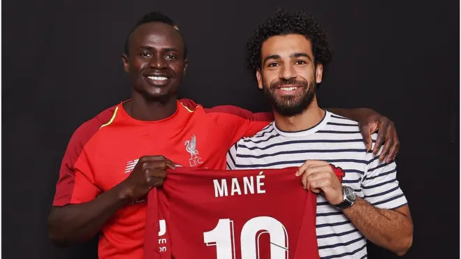 Mohamed Salah et Sadio Mané dans le top 55