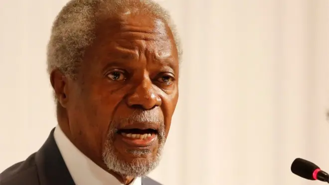 ဒုက္ခသည်တွေကို ဒုက္ခသည်စခန်းတွေမှာ မထားပဲ ပြန်လည် နေရာချထားဖို့ မစ္စတာ အာနန်ပြော