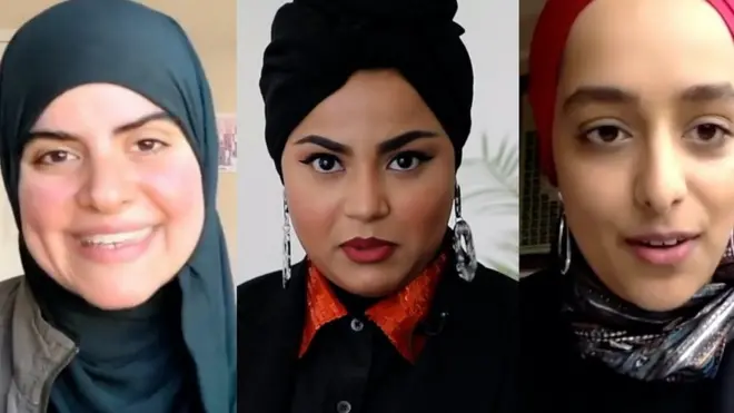 Femmes qui recitent le coran : Nusaiba Mohammad Timol, Maryam Amir et Madinah Javed