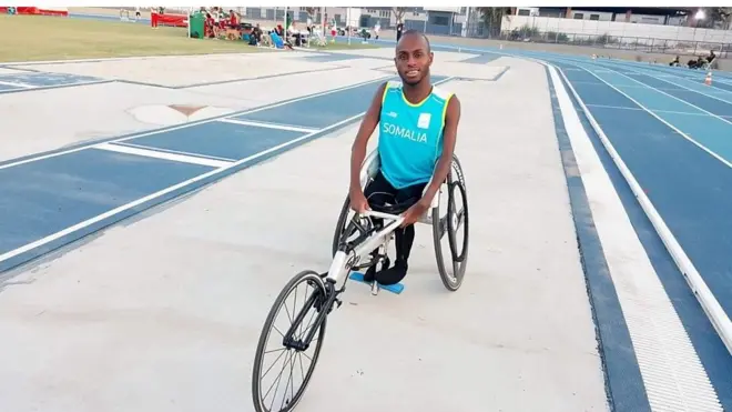 Farxaan Hadaafow wuxuu ka qayb galayaa Paralympics-ka