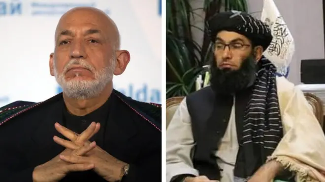 حامد کرزی او محمد خالد حنفي