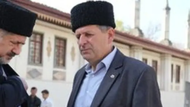 Голова Меджлісу Рефат Чубаров (ліворуч) і Ахтем Чийгоз (праворуч)