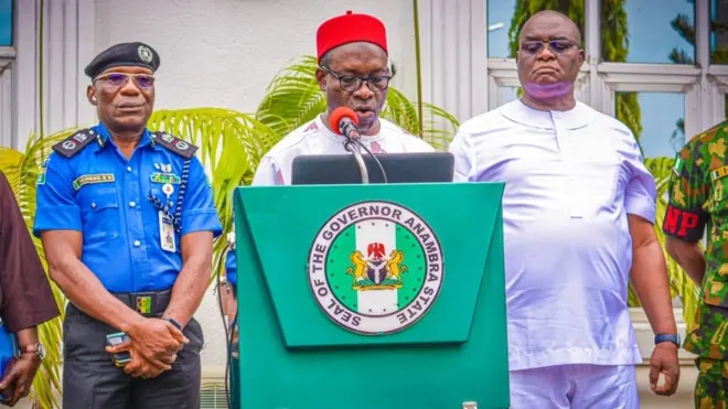 Prof Charles Soludo make di announcement for state broadcast