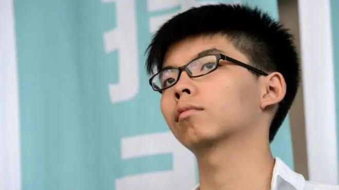 โจชัว หว่องเป็นสัญญลักษณ์ของการประท้วงเรียกร้องประชาธิปไตยในฮ่องกงปี 2014