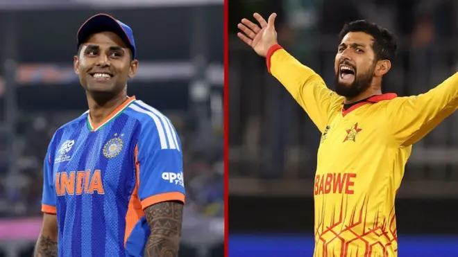 સૂર્યકુમાર યાદવ, સિંકદર રાઝા, ઝિમ્બાબ્વે વિ. ભારત, ટી20 વર્લ્ડકપ, ક્રિકેટ, ભારતીય ક્રિકેટ ટીમ, બીબીસી ગુજરાતી 