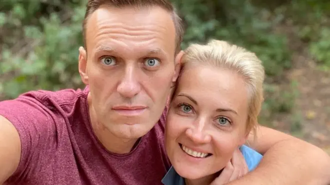 Navalny published this photo with his wife last week
