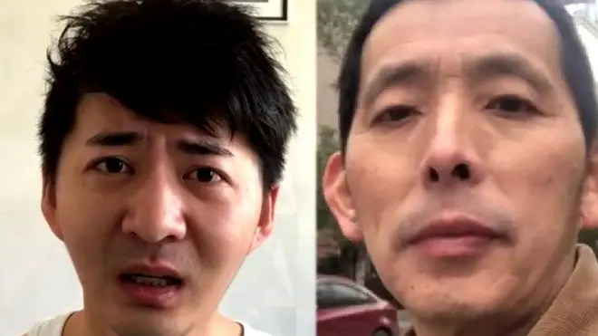 فانګ بېن او چېن قوشي د ووهان له ښاره د کورونا ویروس د پېښو په اړه معلومات خپرول