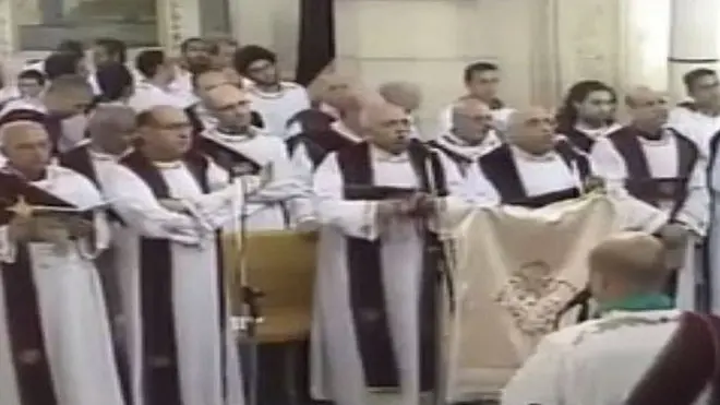 لحظة وقوع الانفجار في كنيسة مار جرجس بطنطا