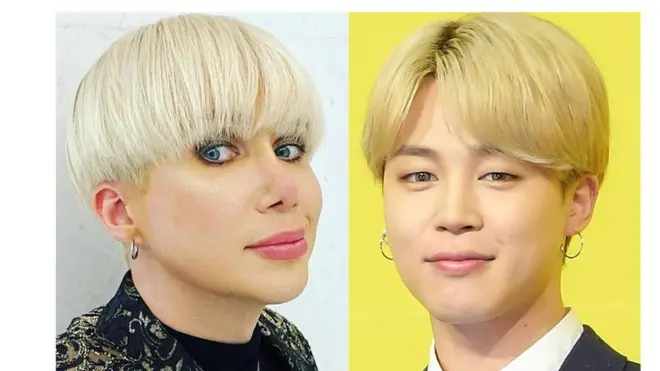 Kushoto ni Oli London na kulia ni Jimin