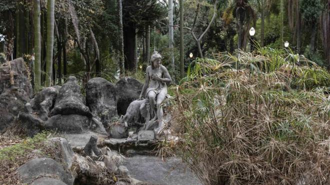 Estátua no parque Jardim da Luz, no centrojogo de caça niquel valendo dinheiroSão Paulo