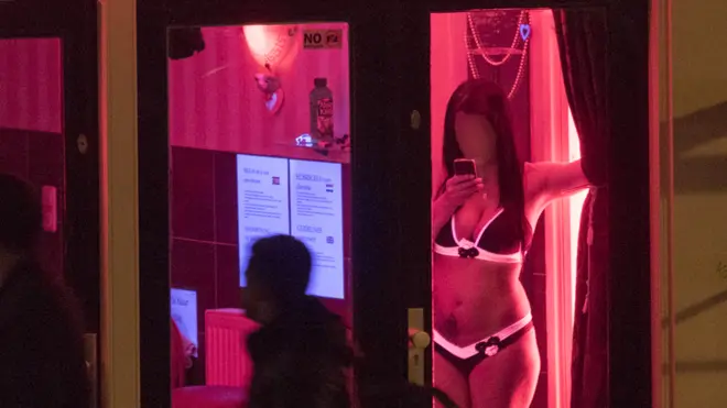 Having their photo on social media is a risk for women in Amsterdam's red light area