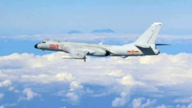 有人认为中共轰6战机的背景是台湾玉山