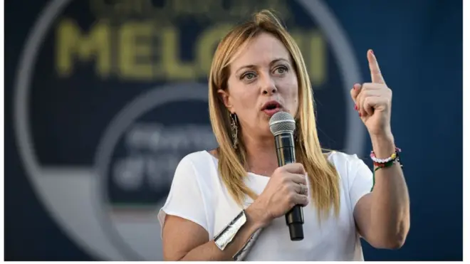 زعيمة حزب إخوان إيطاليا اليميني المتطرف جورجيا ميلوني