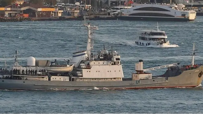 Markabka Liman ayaa la sawiray bishii tobnaad ee sanadkii hore isaga oo maraya marinka Bosphorus