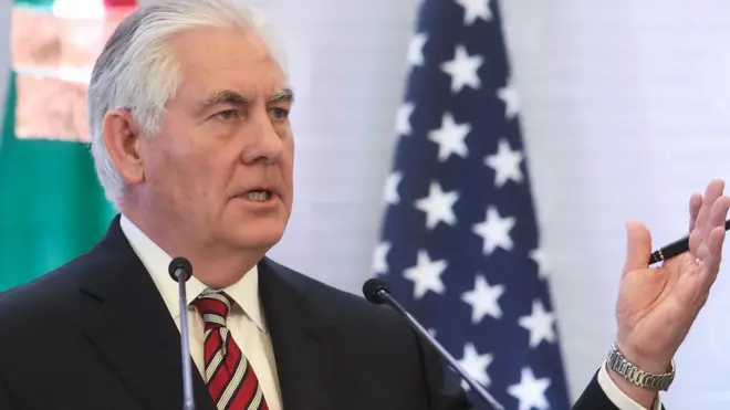 Tillerson bịara Naịjirịa ụnyaahụ wee hụ onyeisiala Muhammadu Buhari