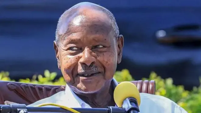 Yoweri Museveni nọ n'ọkwa ọchịchị kemgbe afọ 1986 na-achọ mmeri nke ugboro asaa ya