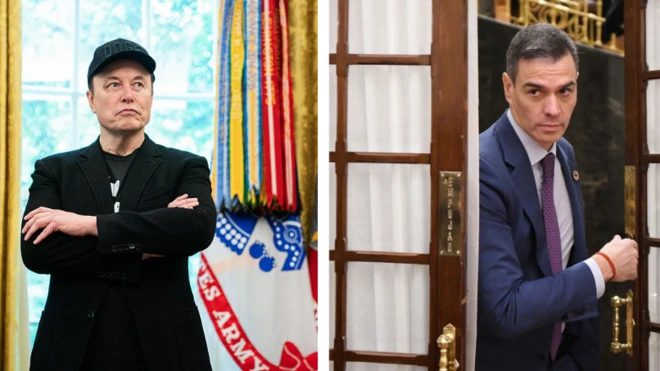 Elon Musk y Pedro Sánchez