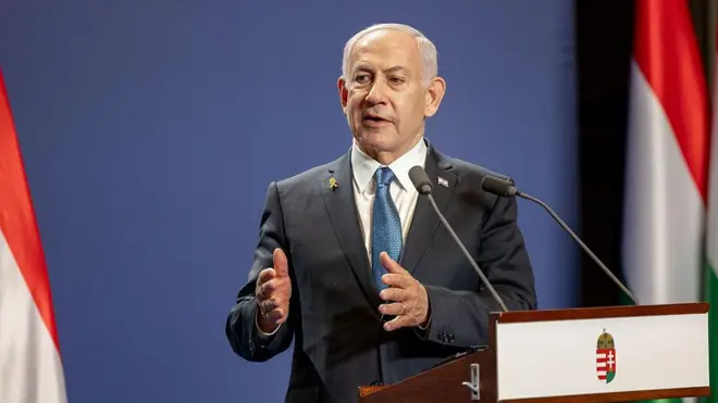 Benjamín Netanyahu, primer ministro de israel. 