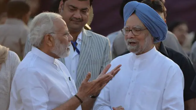 मोदी और मनमोहन सिंह