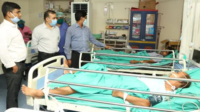 फ़ैक्ट्री में गैस लीक