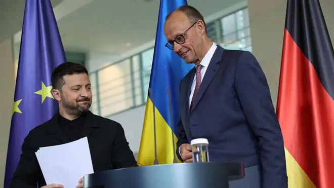 Мерц, Зеленський